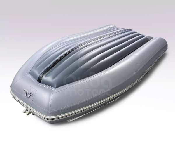 Лодка пвх SOLAR 380 К (оптима) серый + мотор HIDEA HD9.9FHS PRO (20 л.с.)