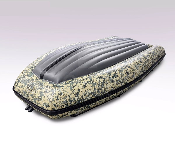 Лодка пвх SOLAR 380 К (оптима) пиксель + мотор HIDEA HD9.9FHS PRO (20 л.с.)