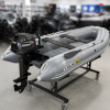 Лодка пвх SOLAR 380 К (оптима) серый + мотор HIDEA HD9.9FHS PRO (20 л.с.)