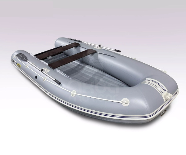 Лодка пвх SOLAR 380 К (оптима) серый + мотор HIDEA HD9.9FHS PRO (20 л.с.)
