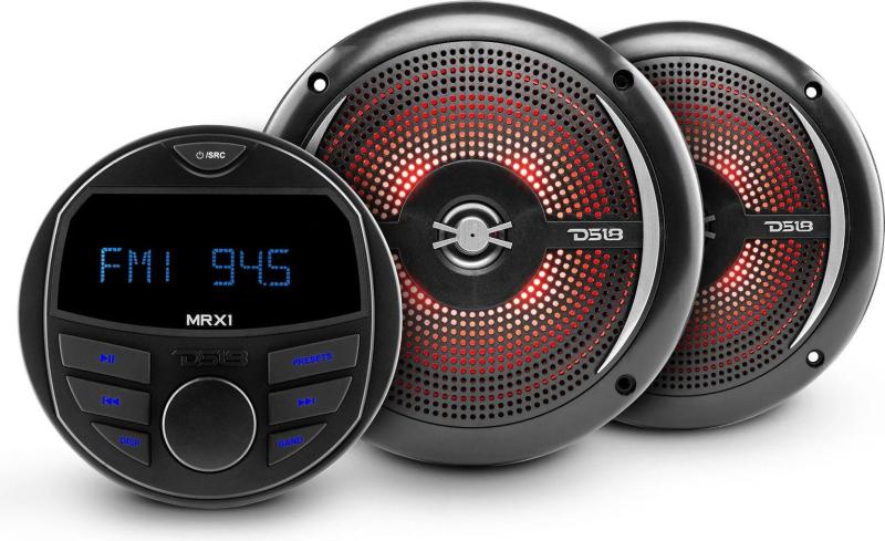 Морская аудиосистема RGB MRX16SL/BK, DS18