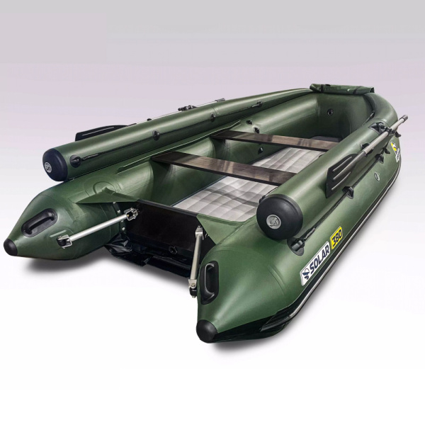 Лодка пвх SOLAR 380 Jet Tunnel (expedition), зеленый