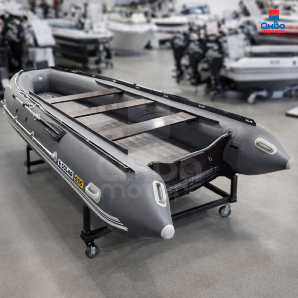 Лодка пвх SOLAR 555 К (максима), серый