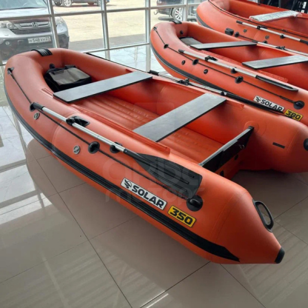 Лодка пвх SOLAR 350 К (оптима), оранжевая