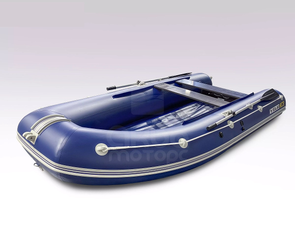 Лодка пвх SOLAR 380 К (оптима) синий + мотор HIDEA HD9.9FHS PRO (20 л.с.)