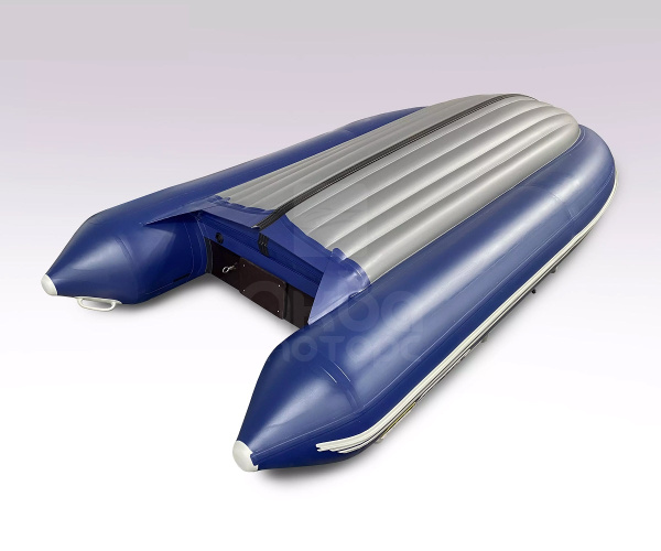 Лодка пвх SOLAR 380 К (оптима) синий + мотор HIDEA HD9.9FHS PRO (20 л.с.)