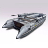 Лодка пвх SOLAR 430 Caravan Super Jet Tunnel с фальшбортом, серый