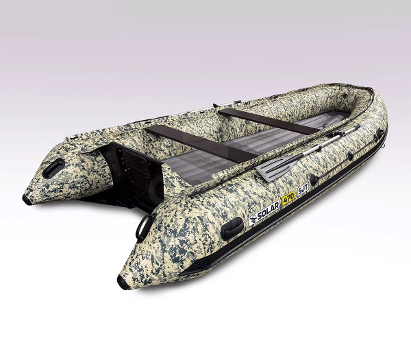 Лодка пвх SOLAR 470 Super Jet Tunnel, пиксель