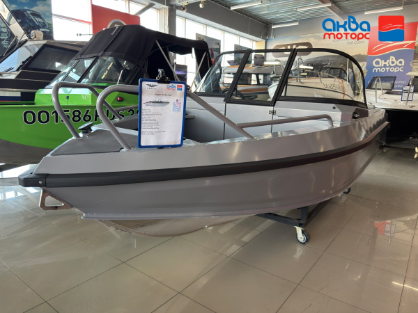 Лодка Volzhanka YAVA L Fish, серый