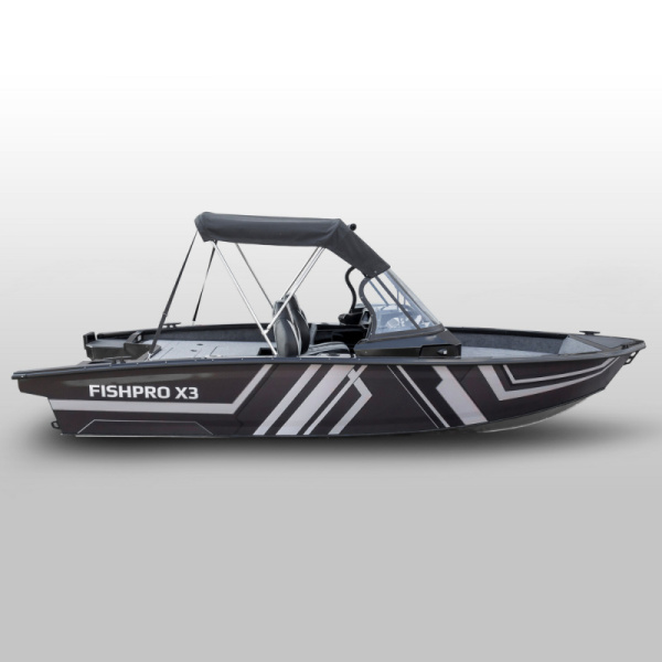 Лодка Volzhanka FISHPRO X3, серый металлик