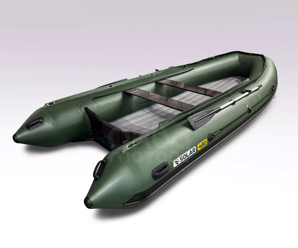 Лодка пвх SOLAR 480 К (максима), зеленый