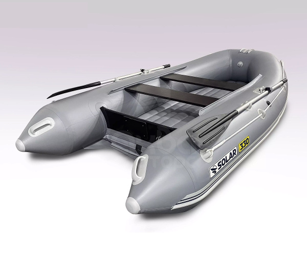 Лодка пвх SOLAR 330 К (оптима), серый