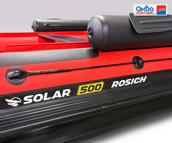 Лодка пвх SOLAR 500 ROSICH Jet Tunnel Expedition, красный