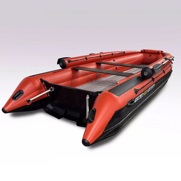 Лодка пвх SOLAR 500 Caravan jet tunnel (expedition), красный