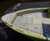 Лодка Volzhanka FISHPRO X5, желто-зеленый металлик лайм
