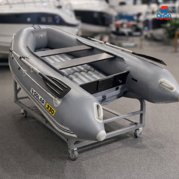 Лодка пвх SOLAR 330 К (оптима), серый