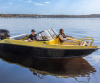 Лодка Volzhanka YAVA XL BowRider, черно-желтый
