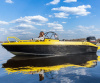 Лодка Volzhanka YAVA XL BowRider, черно-желтый