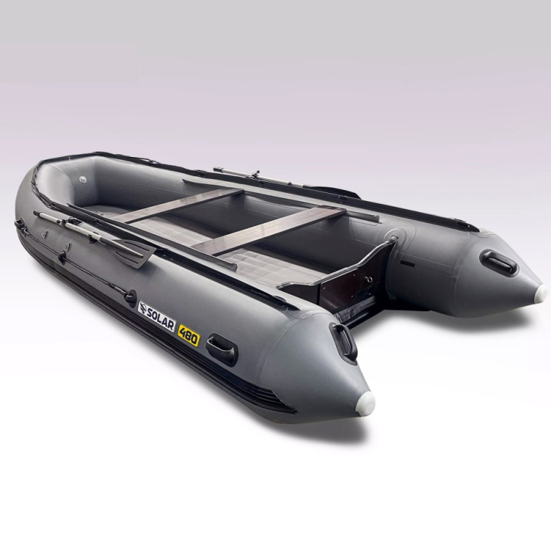 Лодка пвх SOLAR 480 К (максима), серый