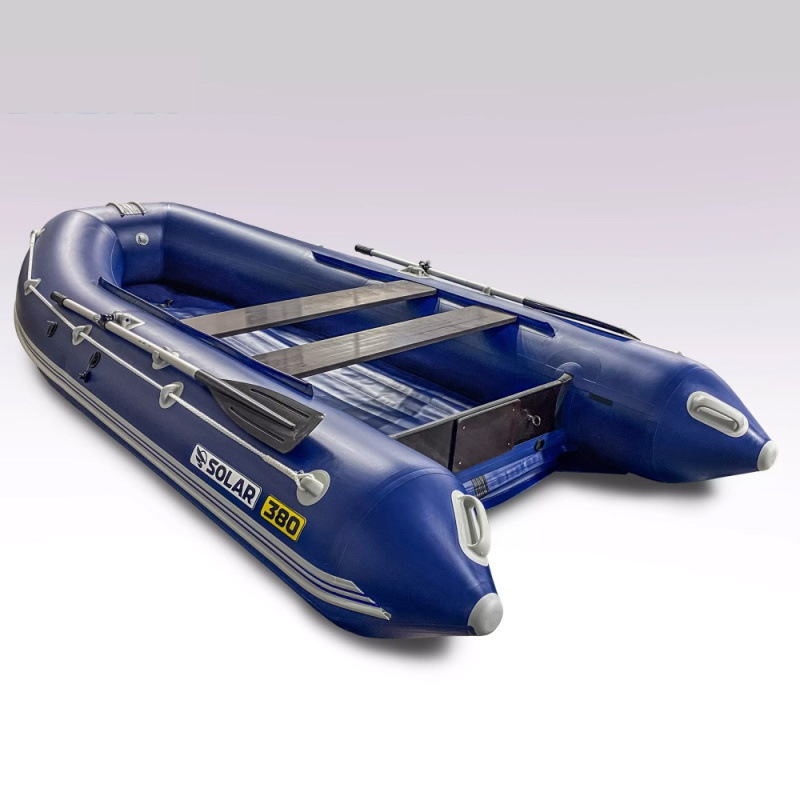 Лодка пвх SOLAR 380 К (оптима), синяя