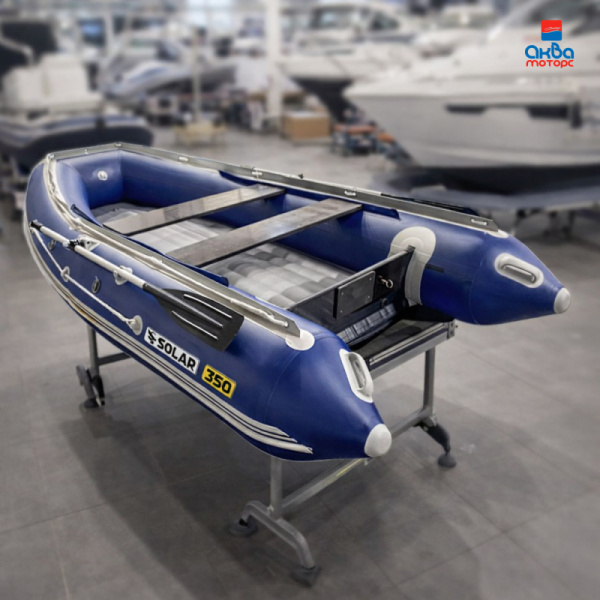 Лодка пвх SOLAR 350 К (максима), синяя