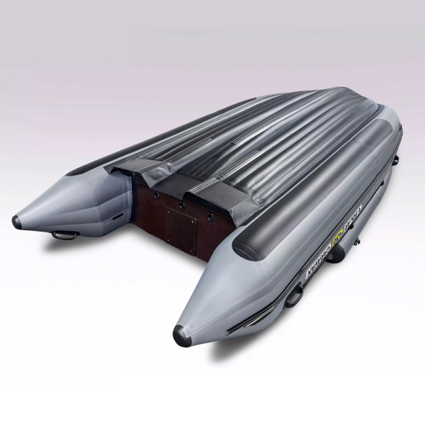 Лодка пвх SOLAR 430 Caravan Super Jet Tunnel с фальшбортом, серый