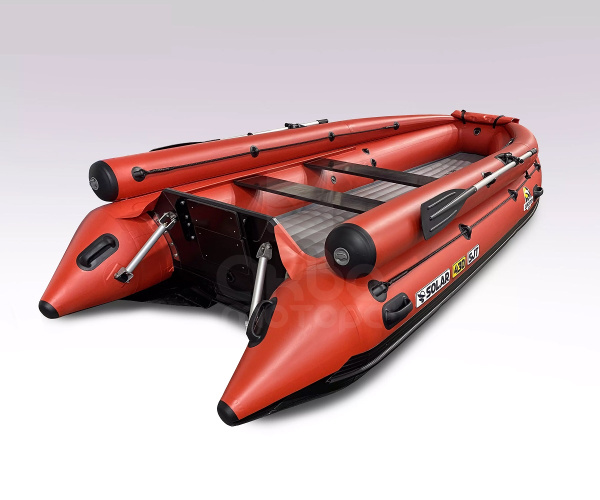 Лодка пвх SOLAR 430 Super Jet Tunnel (expedition), красная