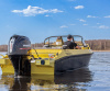Лодка Volzhanka YAVA XL BowRider, черно-желтый