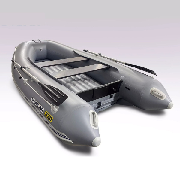 Лодка пвх SOLAR 330 К (оптима), серый