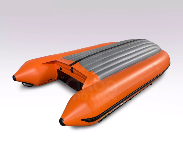 Лодка пвх SOLAR 380 К (оптима) оранж + мотор HIDEA HD9.8FHS (водомет)