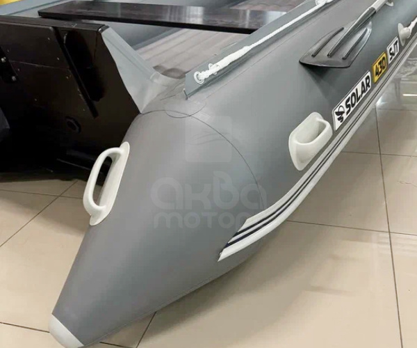 Лодка пвх SOLAR 430 super jet tunnel серый + мотор HIDEA HDJ30FHS (водомет)