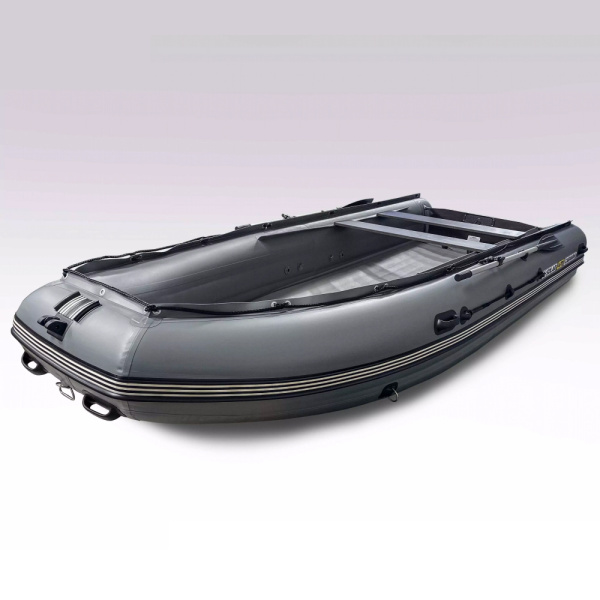 Лодка пвх SOLAR 470 Caravan jet tunnel, серый