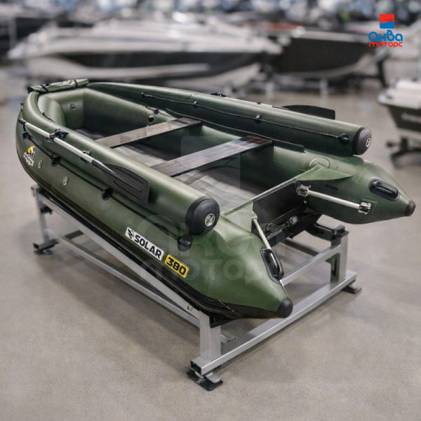 Лодка пвх SOLAR 380 Jet Tunnel (expedition), зеленый